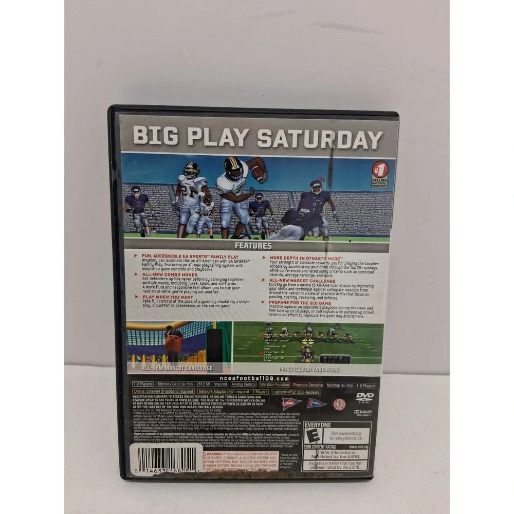 NCAA Football 09 (Sony PlayStation 2, 2008)